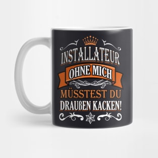 Lustiger Spruch Klempner Installateur Geschenke Mug